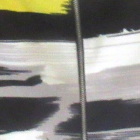 Jules & Leopold Full Back Zip, Black, Yellow and White Skirt, Size L E225 - Picture 2 of 7